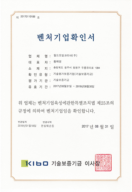 Сертификат венчурной компании